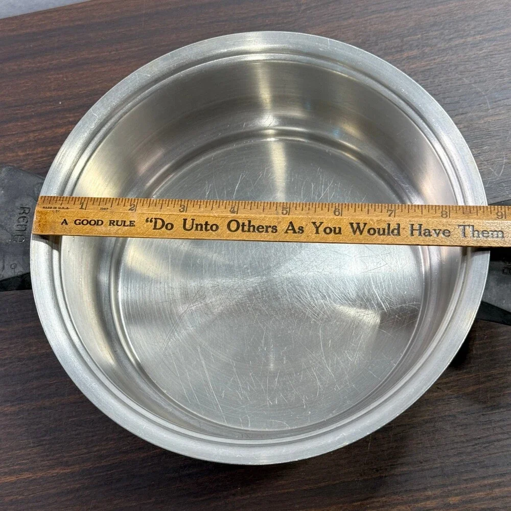 Rena Ware 3 Ply 18-8 Stainless Steel 2 Quart Saucepan Pot Made in USA Vintage